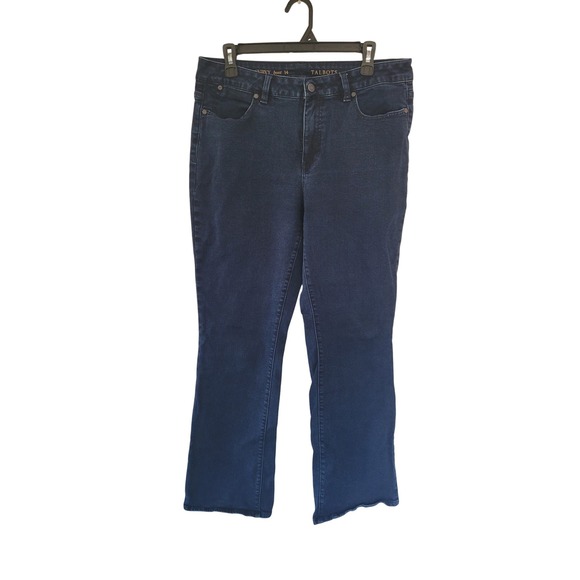 Talbots Denim - Talbots Curvy Bootcut Jeans Womens Size 14 Dark Wash Denim Pants #19‎